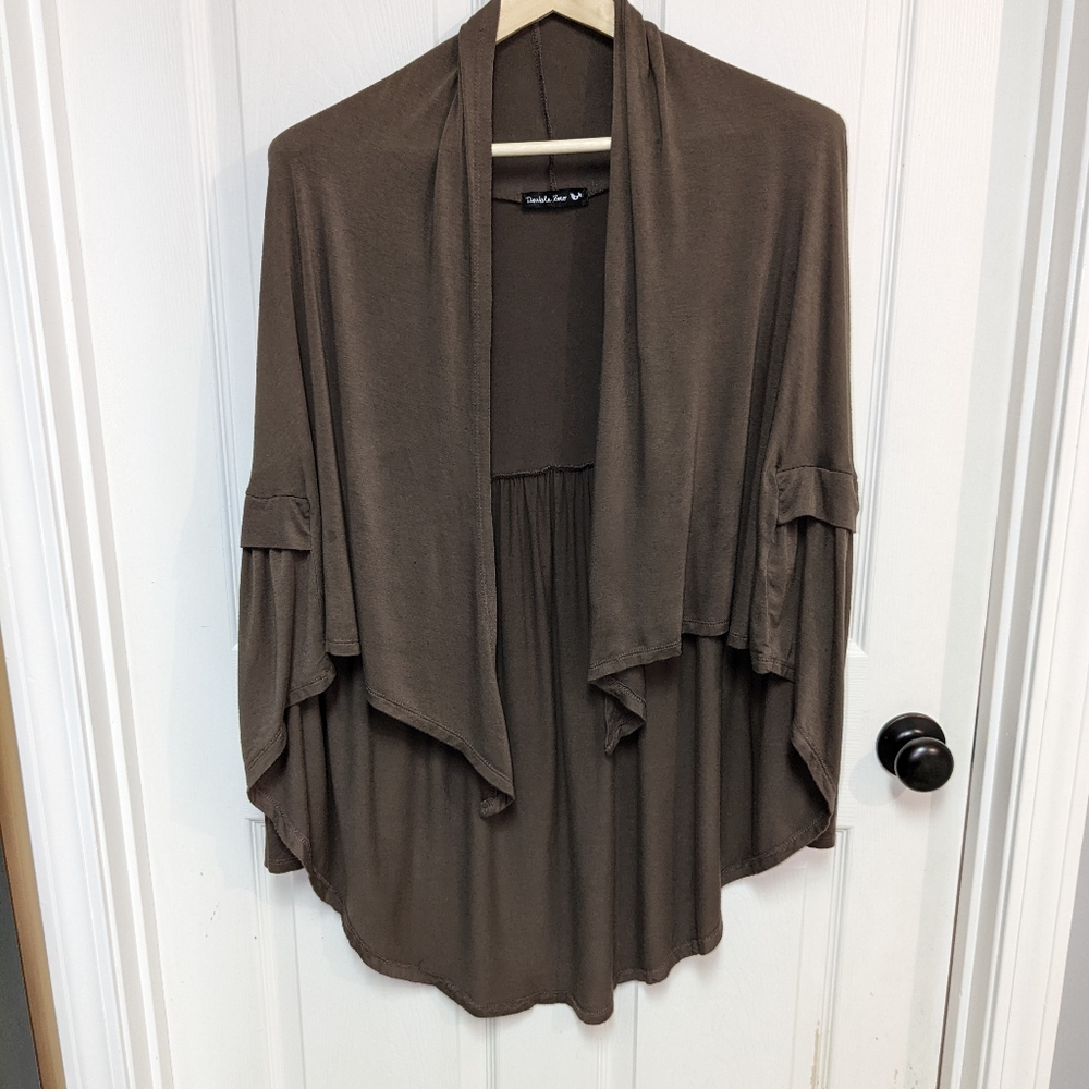 Double Zero Womens Size Small Open Front Drape Ca… - image 1